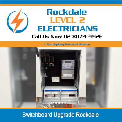 Newly installed electrical switchboard with meters and circuit breakers in Rockdale